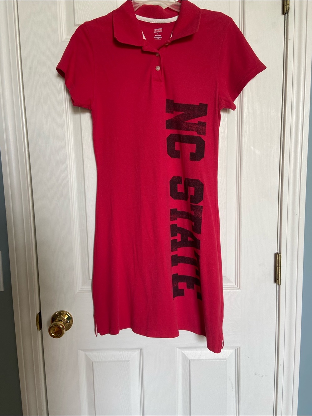 Soffe Polo-Style Red NC State Girl’s Dress